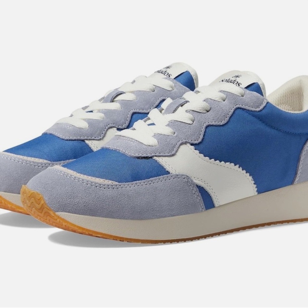 Soludos Paradiso retro sneaker in marine blue size 10, 40.5 European size